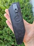 Black Leather Flint Lock Sheath