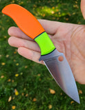 Green/Orange Micarta Spyderco MagnaMAX Mule
