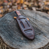 Koa Mako Fixed Blade & Leather Sheath