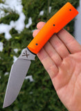 Neon Orange Micarta Flint Lock