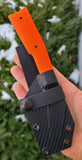 Neon Orange Micarta Flint Lock
