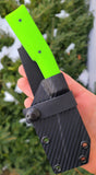 Neon Green Micarta Flint Lock