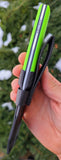Neon Green Micarta Flint Lock