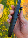 Kizer Abrams Premium Leather Sheath Black
