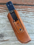 Kizer Abrams Premium Leather Sheath Brown